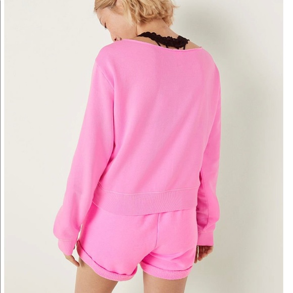 Everyday Lounge Off The Shoulder Seatshirt - Picture 3 of 3